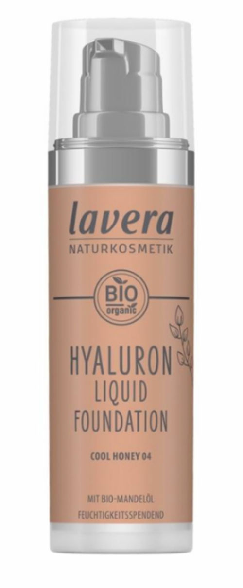 LAVERA lehký tekutý make-up s kyselinou hyaluronovou 04 cool honey Lavera