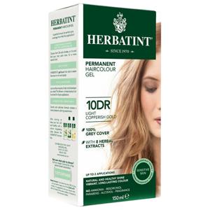 Herbatint Permanentní barva na vlasy Světle měděná zlatá 10DR