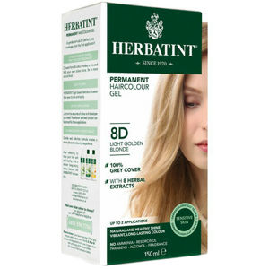 Herbatint Permanentní barva na vlasy Světle zlatavá blond 8D