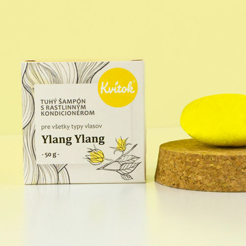 Tuhý šampon s kondicionérem - Ylang Ylang 50 g Kvitok
